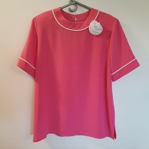 Da Rue of California Blouse pink & white